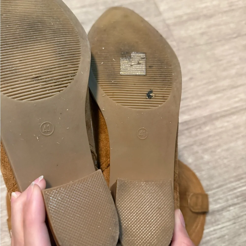 Styleloop Khaki Faux Suede Western Ankle Boots - Picture 8 of 10